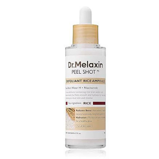 Dr. Melaxin Peel Shot White and Black Rice Exfoliating Essence Skin Lightening Contro Moisturizing Oil-Control Gentle Skin Care