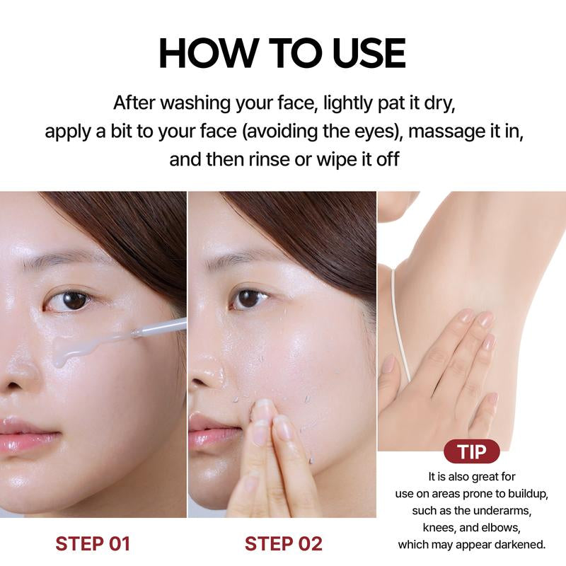[Dr.Melaxin Official] Peel Shot Glow Rice Ampoule Duo - Serums for Brightening, Exfoliating, and Moisturizing - for All Skin Types